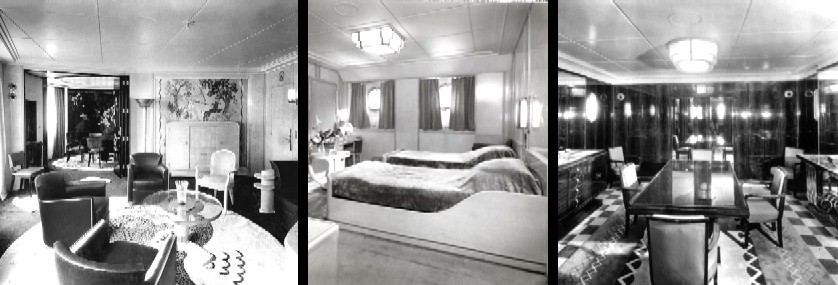 Perzel Lighting on SS Normadie Ship